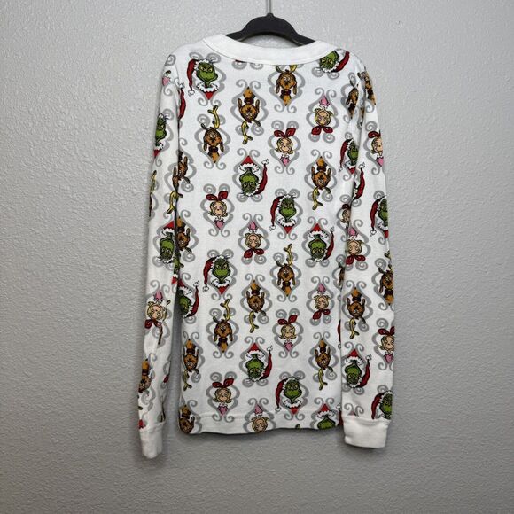 Hanna Andersson Grinch Boys Girls Grinch Mix It Up Pajamas Long Johns 8 Yr - Picture 4 of 6